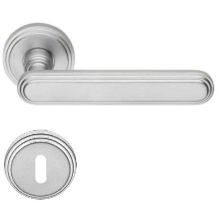 CHIC handle set with roses 004 BB, matt chrome