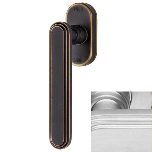CHIC SK window handle with SMARTBLOCK function, matt chrome