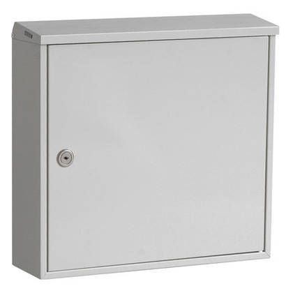 Letterbox CHICAGO, 355x346x100mm, aluminium grey RAL9006