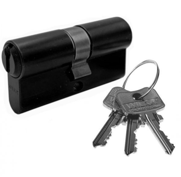 Profile cylinder 26-26, black