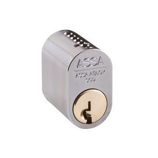 ASSA cylinder 1301 one-sided, exterior, 3 keys, chrome-plated matt