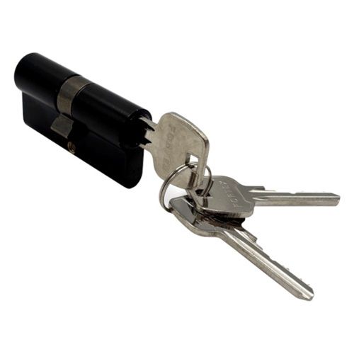 Profile cylinder 4E 30 x 30 mm ZNE, 3 keys, black
