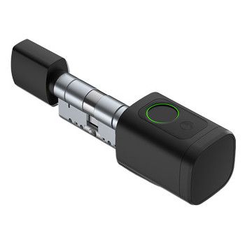 Smart profile cylinder V1 nupuga, biomeetria, klahvistiku ja RFID-lugejaga, must