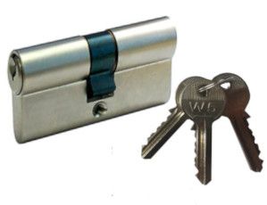 W5 Profile cylinder 35-40, nickel-plated brass