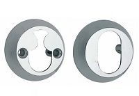 ASSA cover roses 18256/18 mm for oval cylinders, chrome