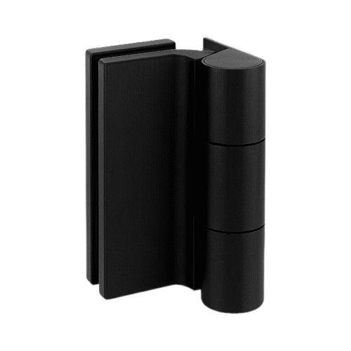 CO 8682 Seina-/klaashinge täisklaasuste jaoks, mattmust RAL9005 (062)