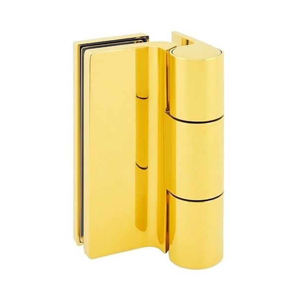 CO 8682 Seina-/klaashinge täisklaasuste jaoks, poleeritud kuldne PVD (016)