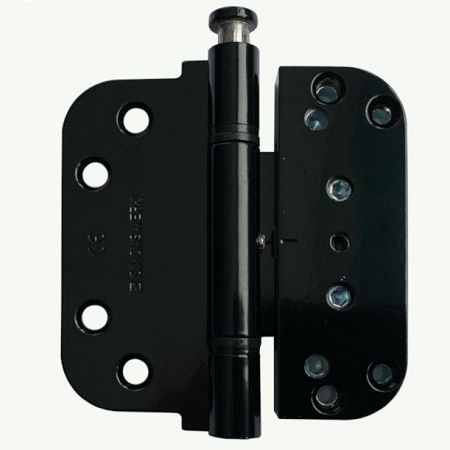 COLUMBUS 3D hinge with protection against prying, alum. black RAL9005