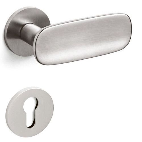 CONCA handle/rose set. PZ, rose 5 mm, superstainless steel satined