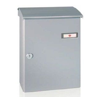 Letterbox with lid 270x360x115 mm, RAL9007 grey