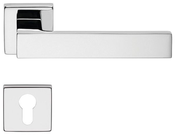 CORNER ZINCRAL käepide/roseti komplekt 024 PZ, poleeritud kroomitud