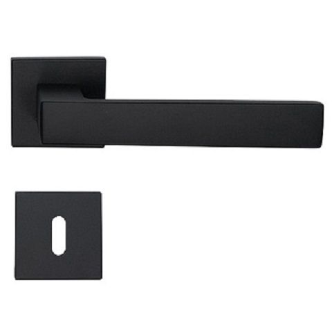CORNER ZINCRAL handle set with roses 024 grt. BB, matt black
