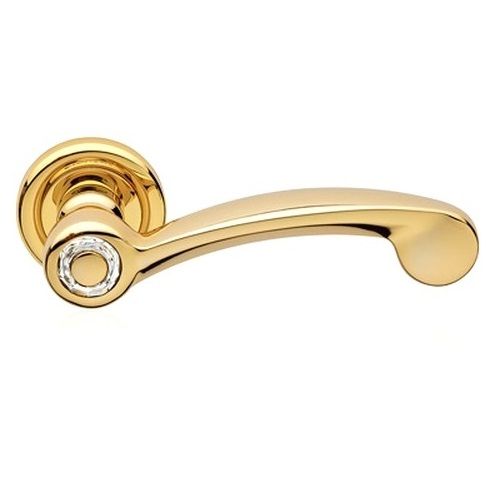 COSMIC handle/rose set. with roses 103 BAC, brass gold plated + crystals