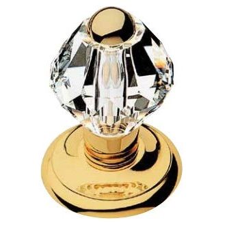 CRYSTAL door knob 65 mm, gold-plated