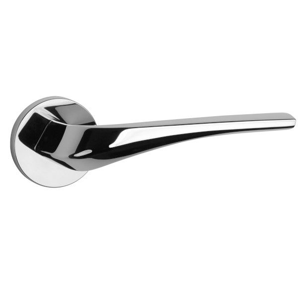 DALIA handle/rose set BAC, round roses, 7mm, chrome-plated polished