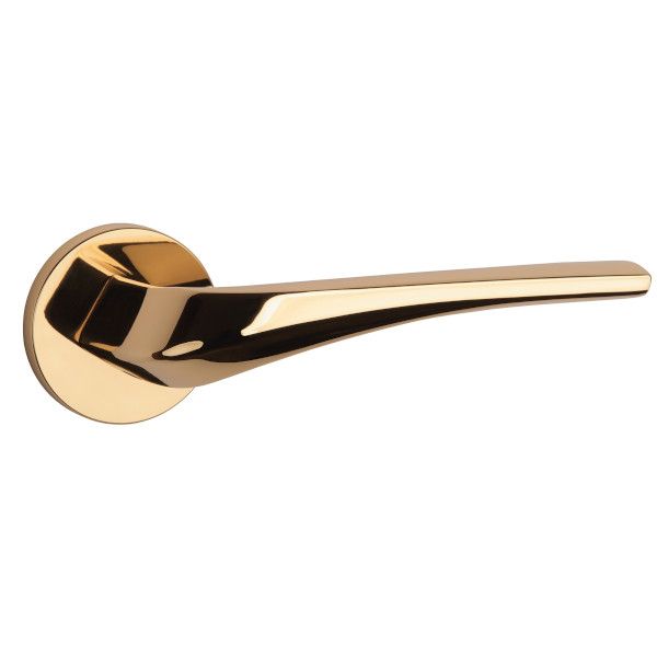 DALIA handle/rose set BAC, round roses, 7mm, gold-tone polished
