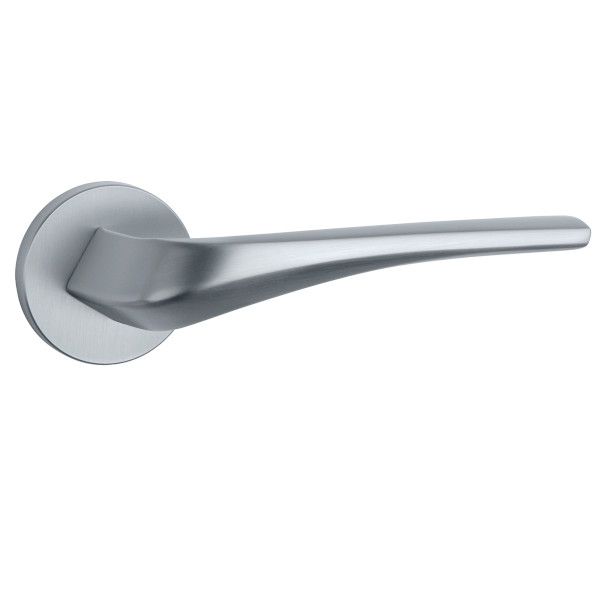 DALIA handle/rose set BAC, round roses, 7mm, chrome-plated satin