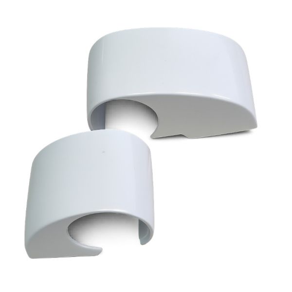 Ümarad katted DOMINA HP COVER 2-osalistele hingedele, C/C 62,5 mm, valge RAL9010