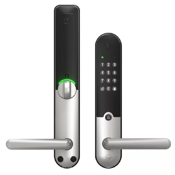 DOORMAN L3S handle/lock set with 1 fob, matt satin