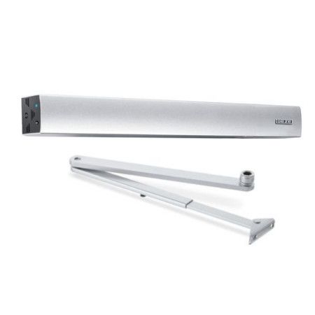 ECturn electromechanical swing door drive set with link arm, silver