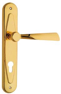 ELIKA handle set PZ/72mm, pol.gold+matt gold