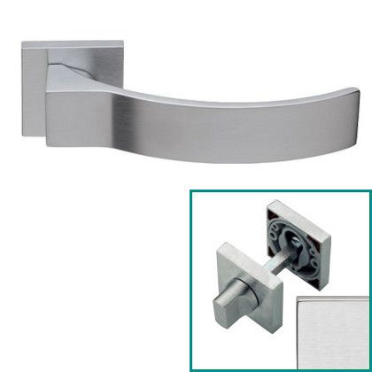 ELIOS käepide/roseti komplekt 019.WC 233NT , messingist matt kroomitud