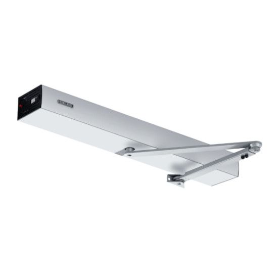 EMD swing door drive set with link arm, silver