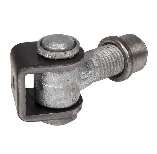 Vandal-proof hinge, 150x128mm, galvanised