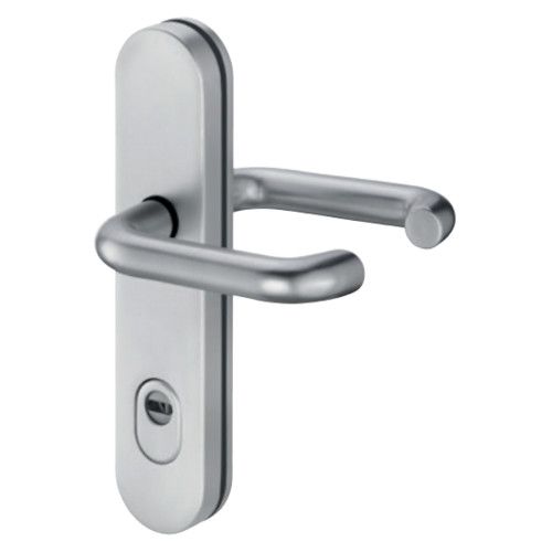 EUROPA ZA security backplates ES-2 (RC3) with double lever handles 103, PZ/72/8mm, st. steel