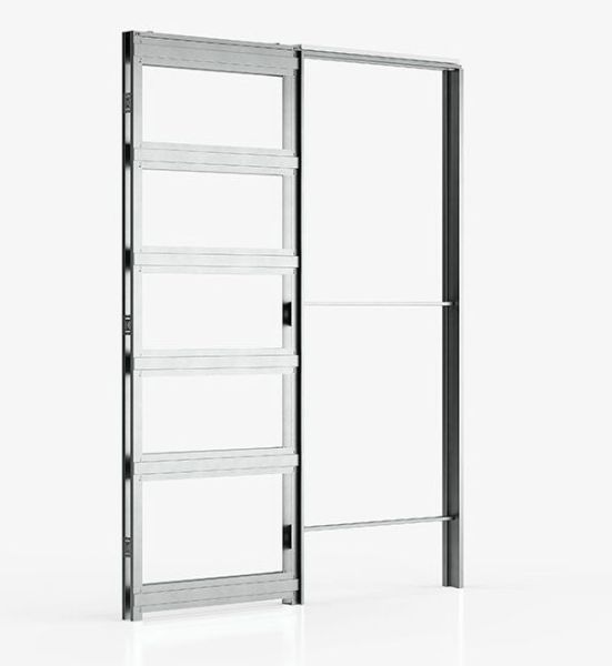 EVOKIT komplekt ühepoolsetele ustele - seina 107mm, avanemine 900 x 2000/2100mm