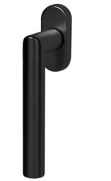 Window handle FAIR I, 35 mm spindle, stainless steel painted black