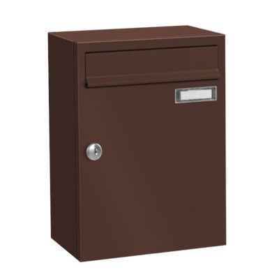 Letterbox FARGO 1, 260x330x100mm, brown RAL8017