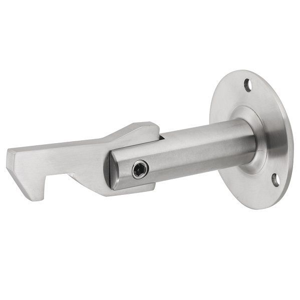 Door/gate holder, 100 kg, silver stove enamelled