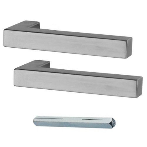 GALINA II SQUARE käepaar klaasustele ilma rosettideta, roostevaba teras