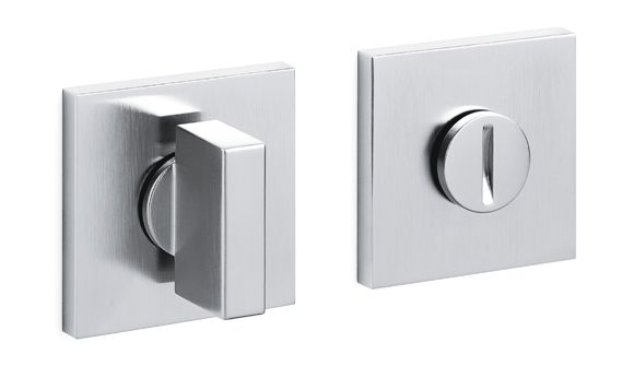 SPACE Q WC square shaped roses 5mm, matt chrome