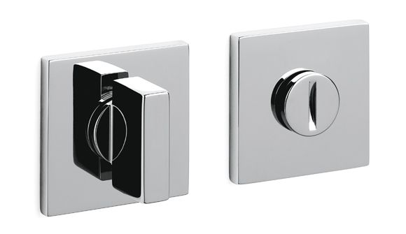 SPACE Q WC square shaped roses 5mm,polished chrome