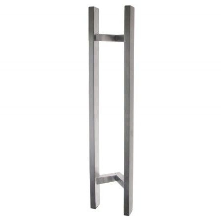 Pair of angular pull handles HARKO INOX obliquely tilted, 1200mm/1400mm, stainless steel