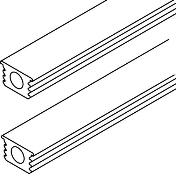 HAWA Straightening fitting for doors up to 2240-2850mm, set of 2 pc., aluminium anodised F1