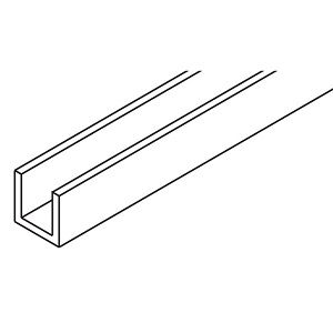 Põrandajuhik, U-kujuline 20x20x3 mm, anodeeritud alumiinium (hind 1 meetri kohta)