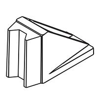 HAWA keskne põranda piiraja klaasile, roostevabast terasest tooniga