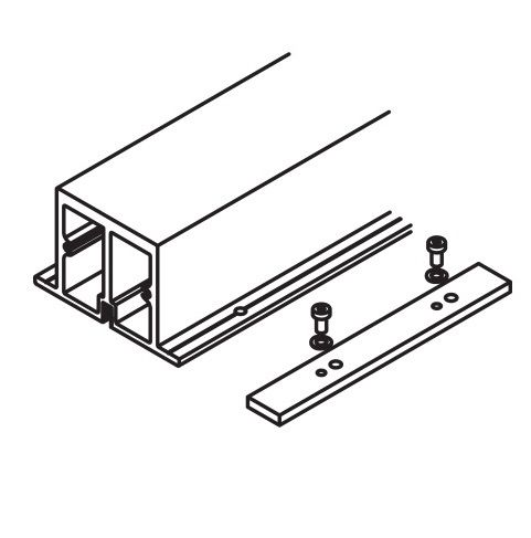 HAWA Folding Concepta ülemine konstruktsiooni tugevdusprofiil, 2600mm, alumiinium anodeeritud
