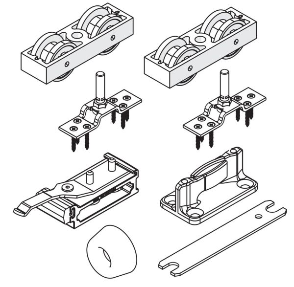 HAWA-Junior 250/A liuguks Grt. 1 leht, ilma rööpata