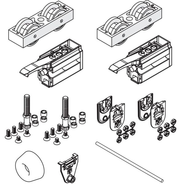HAWA JUNIOR 80 GP, klaasist lükanduks 1-lehele, ilma siinita, 2 tagasipöördega