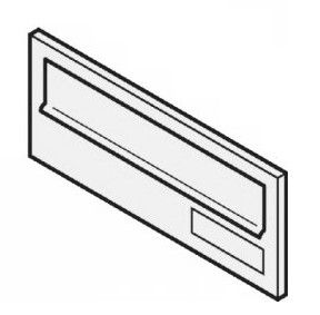 RENZ letter plate with flap, 260x110x11, RAL tone on request