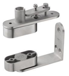 Pivot system fixed to the door frame, for 1 leaf, st.steel