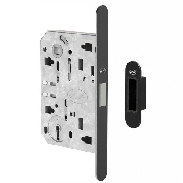 IN.20.877 Magnetlukk BB90/50 vasturauaga, Itaalia standard, must RAL9005