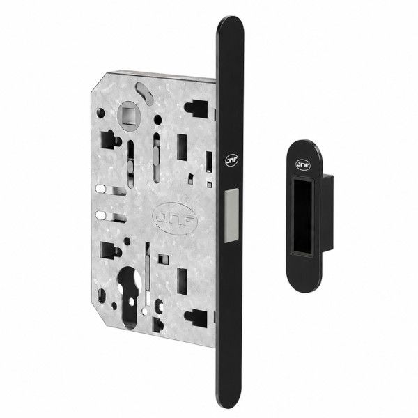 IN.20.875 Magnetlukk PZ85/50 vasturauaga, Itaalia standard, must RAL9005