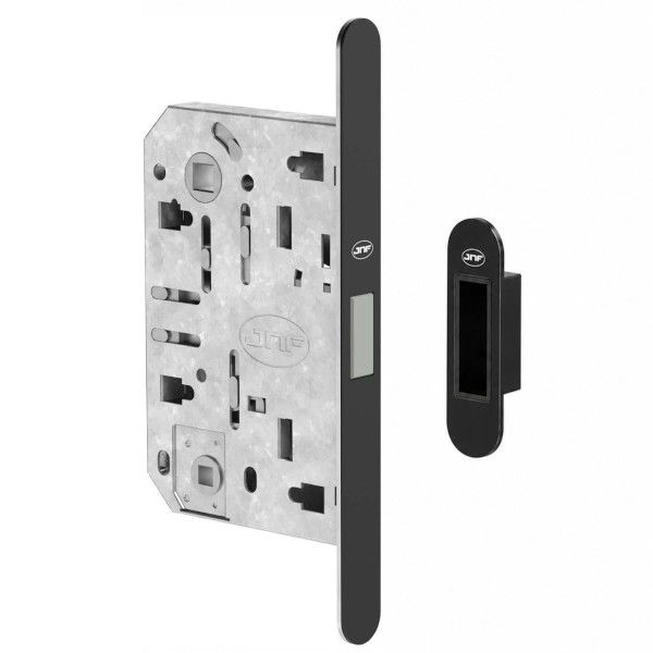 IN.20.876 Magnetlukk WC96/50 vasturauaga, Itaalia standard, must RAL9005