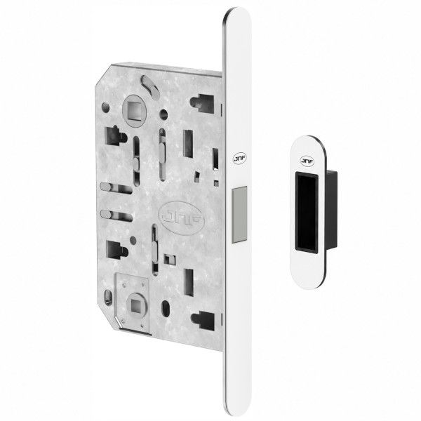 IN.20.876 Magnetlukk WC96/50 vasturauaga, Itaalia standard, valge RAL9016