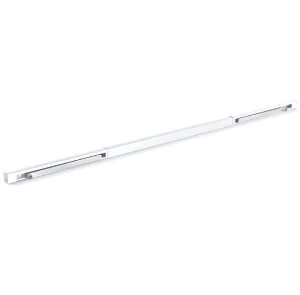 Double BG guide rail with door closing coordinator TS 3000/5000 ISM, white RAL9016